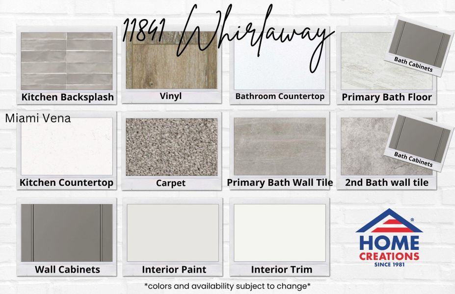 Sample of building materials used in homes in Lexington Heights, Willis (Image 36).