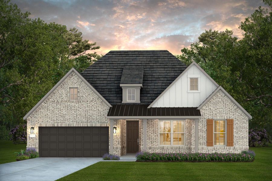 Representative exterior photo of a completed home built from the Cuney by Pulte Homes in Davis Ranch, San Antonio, TX (Image 19). Representative exterior photo of a completed home built from the Cuney by Pulte Homes in Davis Ranch, San Antonio, TX (Image 19).