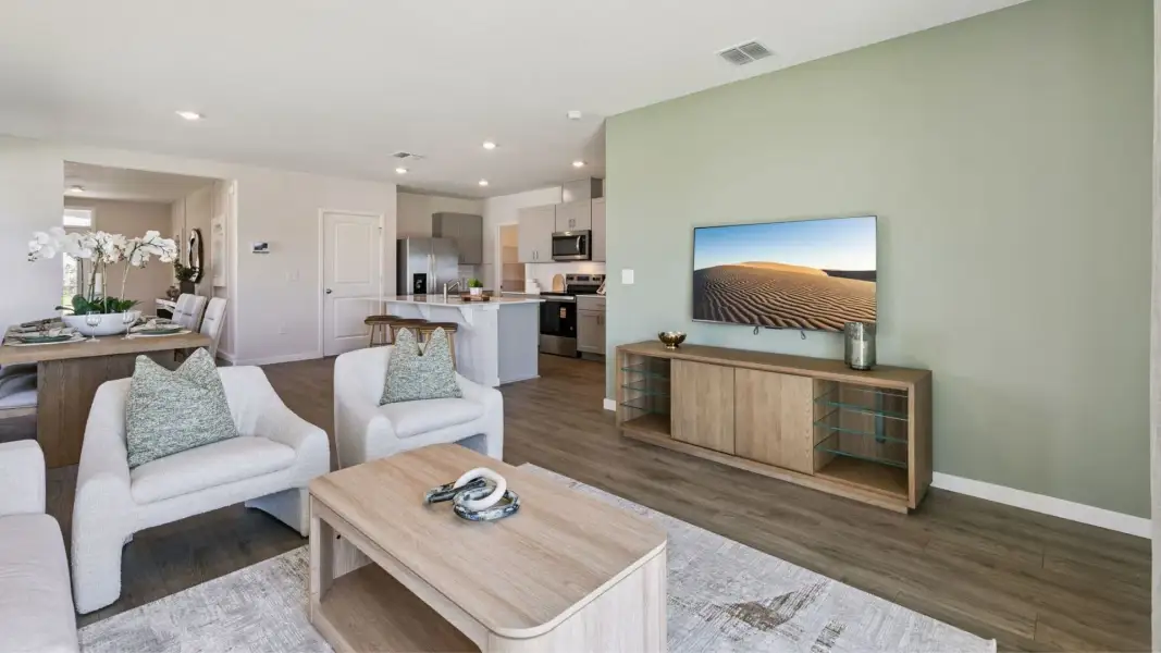 Furnished interior view inside a new home in Harmony West, St. Cloud (Image 13).