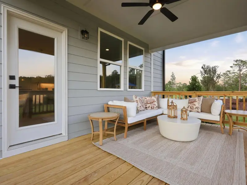 Exterior details and patio area of a home in Addison West, Holly Springs (Image 3). Exterior details and patio area of a home in Addison West, Holly Springs (Image 3).