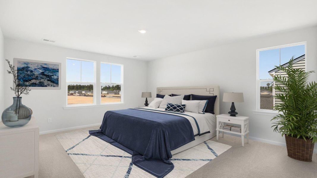 Furnished interior view inside a new home in Sweetgrass at Summers Corner, Summerville (Image 4). Furnished interior view inside a new home in Sweetgrass at Summers Corner, Summerville (Image 4).