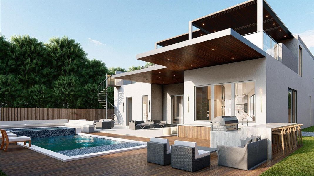 Exterior details and patio area of a home in , Wilton Manors (Image 21). Exterior details and patio area of a home in , Wilton Manors (Image 21).