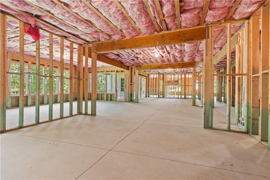 In-progress construction of a new home in , Alpharetta, GA (Image 97).