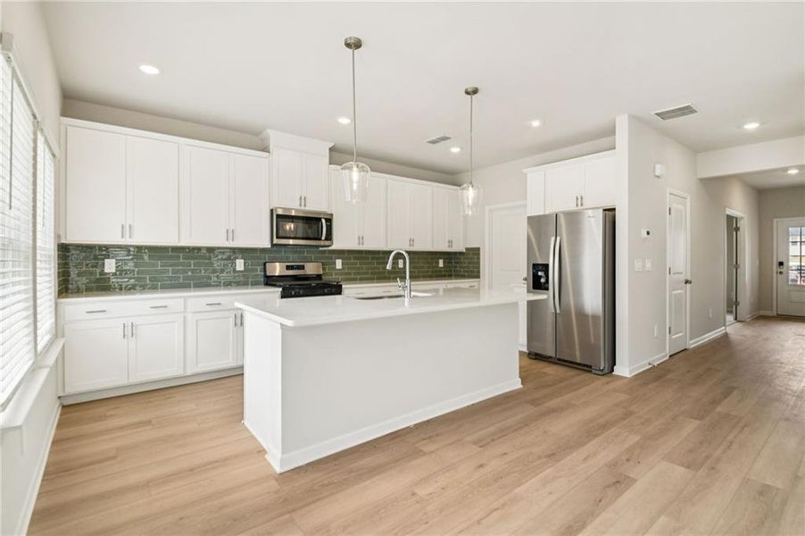 Furnished interior view inside a new home in Creekside at Oxford Park, Fairburn (Image 7). Furnished interior view inside a new home in Creekside at Oxford Park, Fairburn (Image 7).