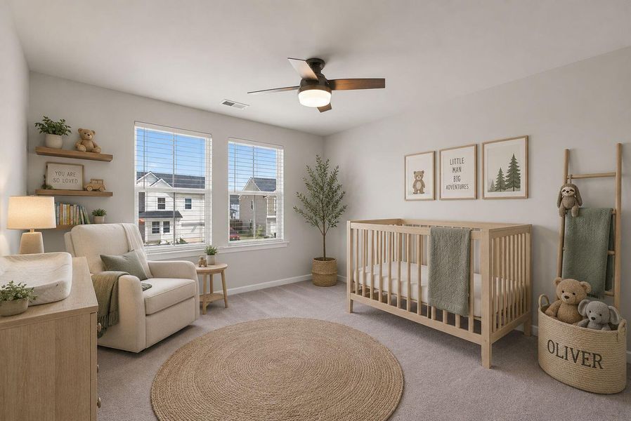 Furnished interior view inside a new home in Sweetgrass at Summers Corner, Summerville (Image 5).