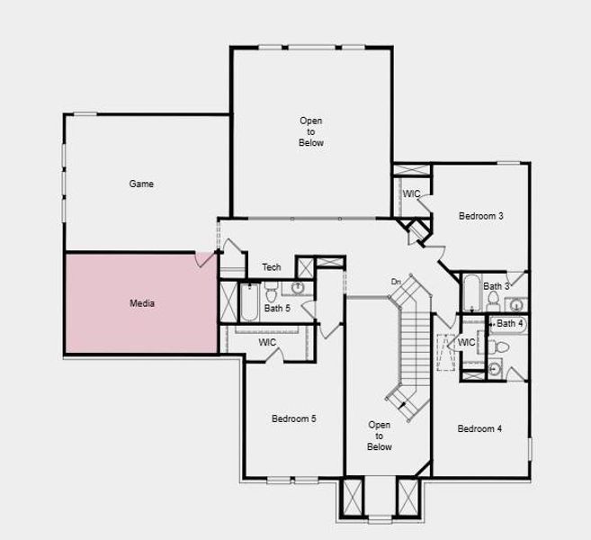 Structural options added include: Media room, extended primary suite, covered outdoor living, and 42" front door. Structural options added include: Media room, extended primary suite, covered outdoor living, and 42" front door.
