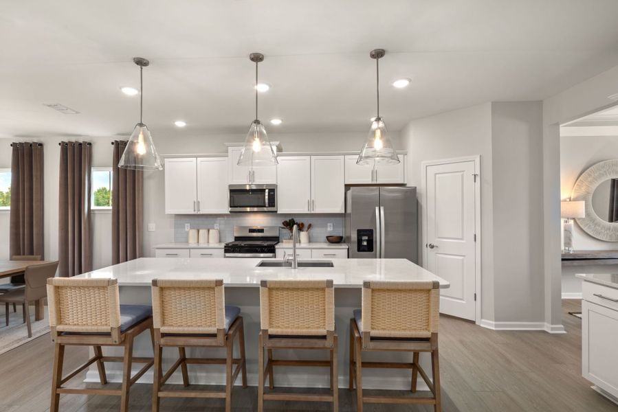 Furnished interior view inside a new home in Providence Oaks, Fuquay Varina (Image 7).