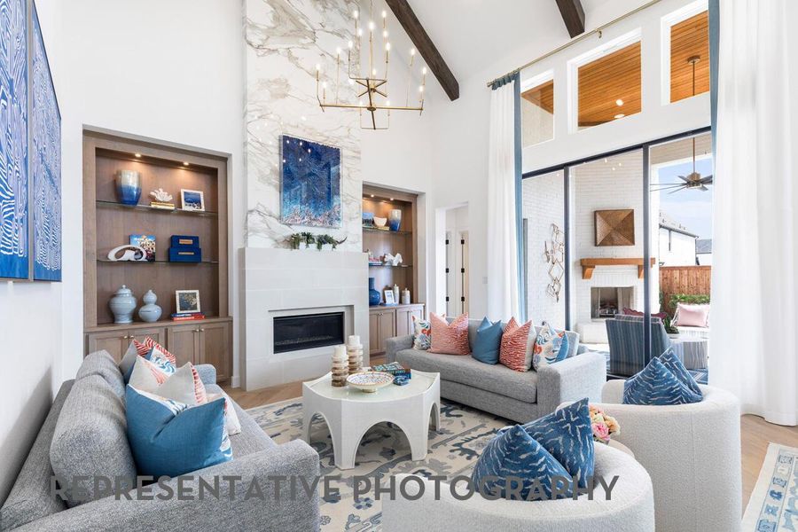 Furnished interior view inside a new home in Santa Rita Ranch, Liberty Hill (Image 4).