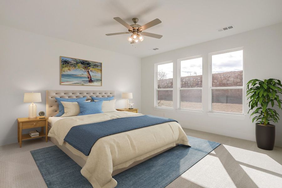 Representative furnished interior of a home built from the Eleanor by Graham Hart Home Builder in Sweetgrass, Haslet (Image 12).