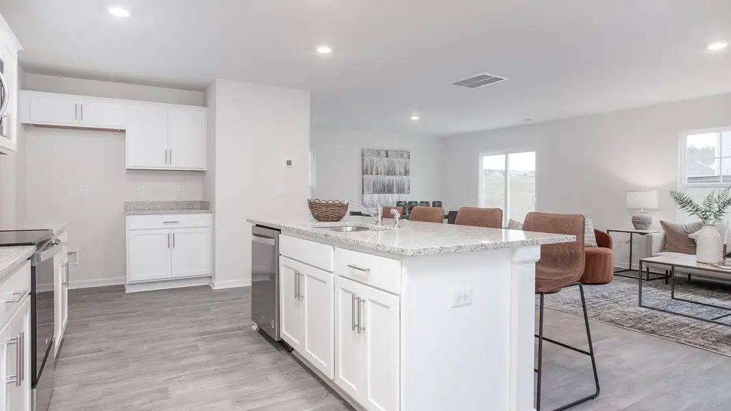 Representative furnished interior of a home built from the Elston by D.R. Horton in Chandler Pointe, Rural Hall (Image 5).