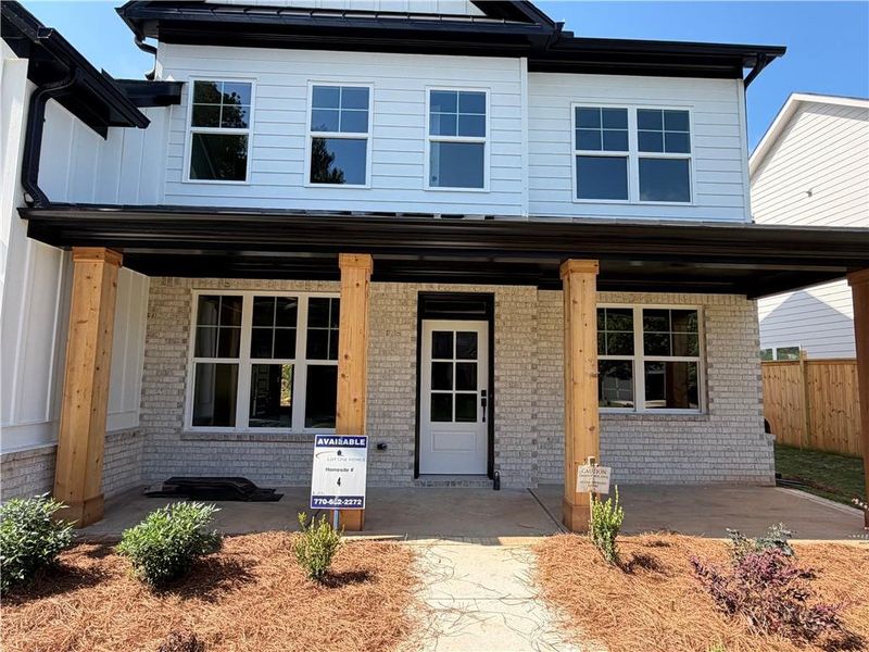 Exterior details and patio area of a home in , Marietta (Image 3). Exterior details and patio area of a home in , Marietta (Image 3).