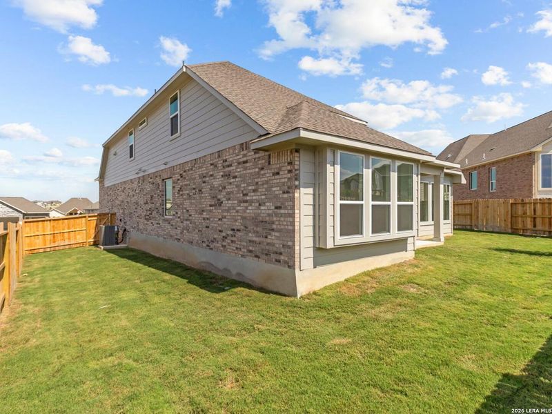 Exterior details and patio area of a home in Homestead, Schertz (Image 3). Exterior details and patio area of a home in Homestead, Schertz (Image 3).