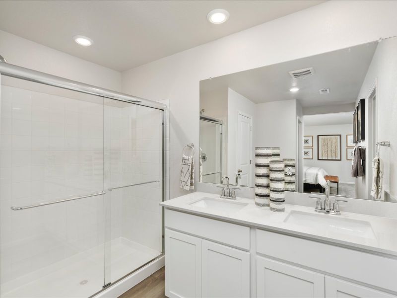 The Timberline floorplan interior image taken at a Meritage Homes community in Colorado Springs, CO.