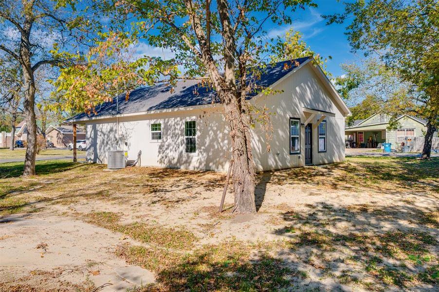 Exterior details and patio area of a home in , Cooper (Image 1).