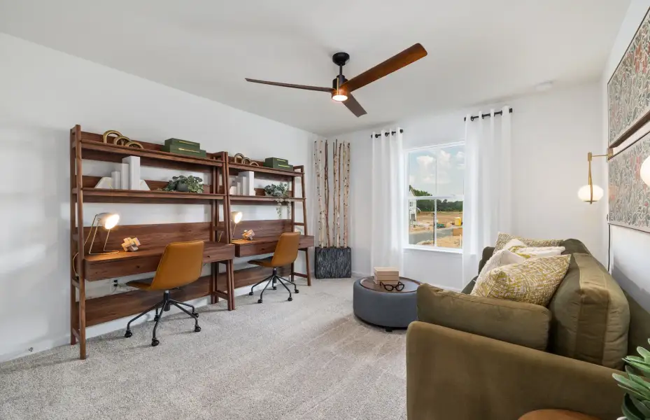 Furnished interior view inside a new home in The Preserve at Marks Creek, Knightdale (Image 16).