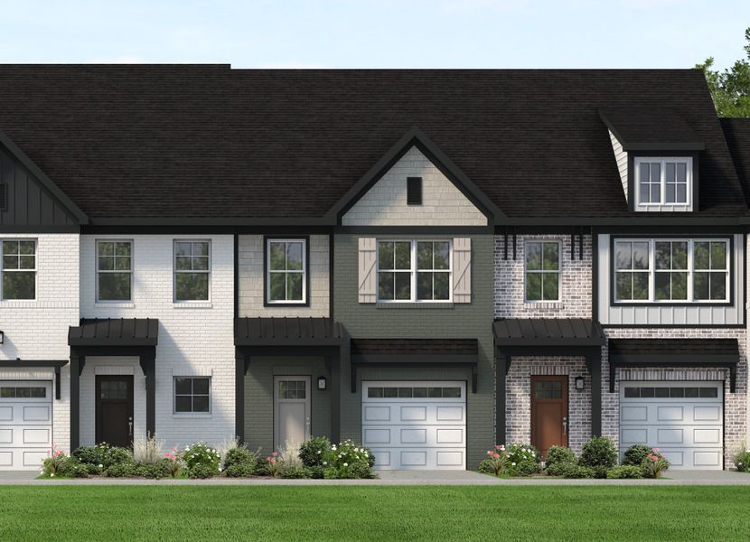 Representative exterior photo of a completed home built from the Savannah by Parkside Builders in Oxford Station, Gallatin, TN (Image 2).