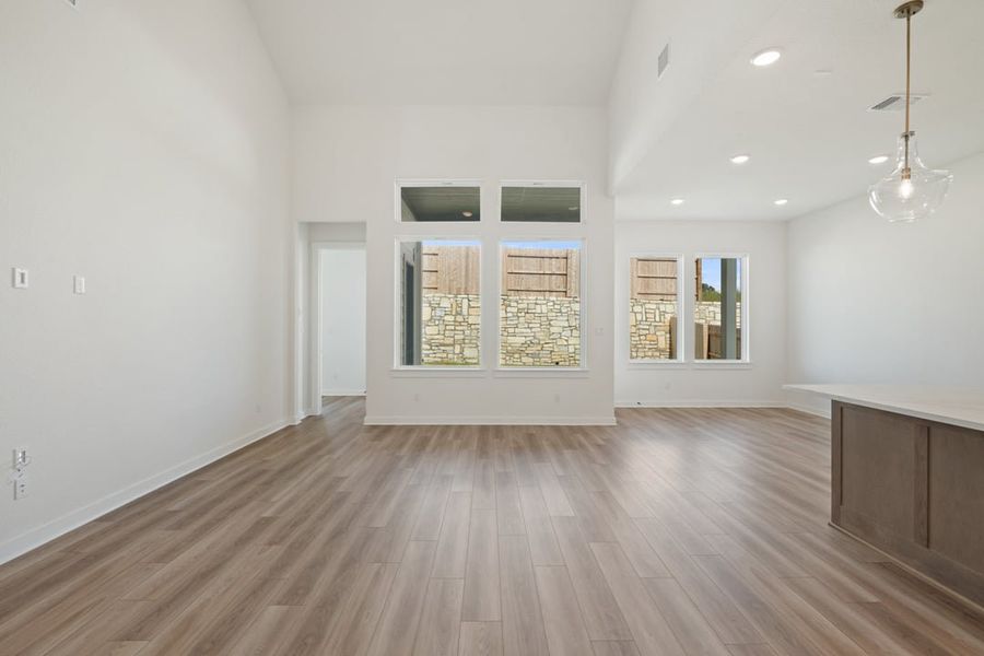 Spacious, unfurnished interior of a new home in Park Collection at Lariat, Liberty Hill (Image 19). Spacious, unfurnished interior of a new home in Park Collection at Lariat, Liberty Hill (Image 19).