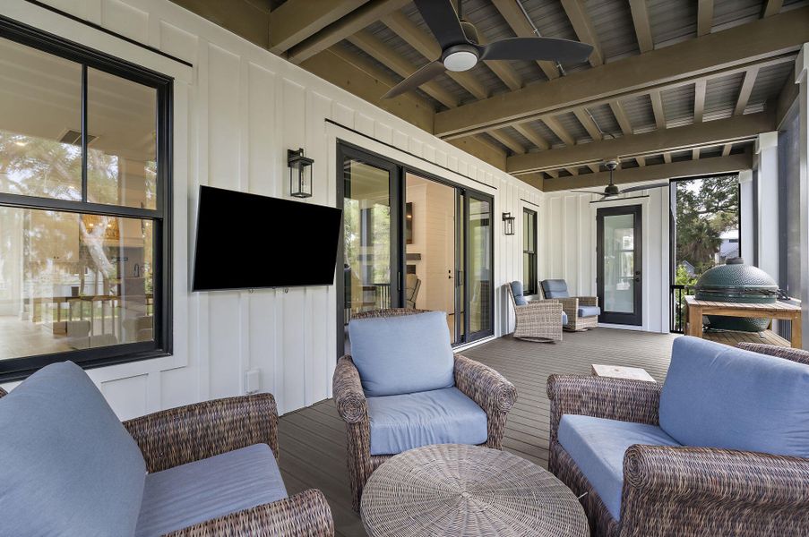 Exterior details and patio area of a home in , Isle Of Palms (Image 29). Exterior details and patio area of a home in , Isle Of Palms (Image 29).