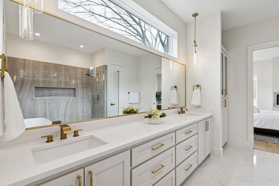 Furnished interior view inside a new home in , Dallas (Image 15).