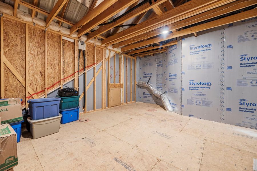 In-progress construction of a new home in Bridgeland, Cypress, TX (Image 44).