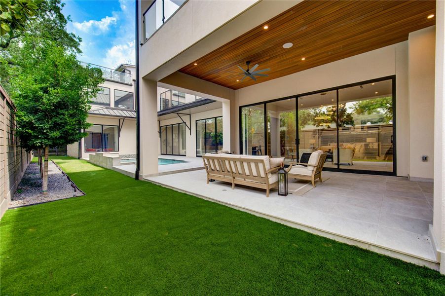 Exterior details and patio area of a home in , Houston (Image 3).