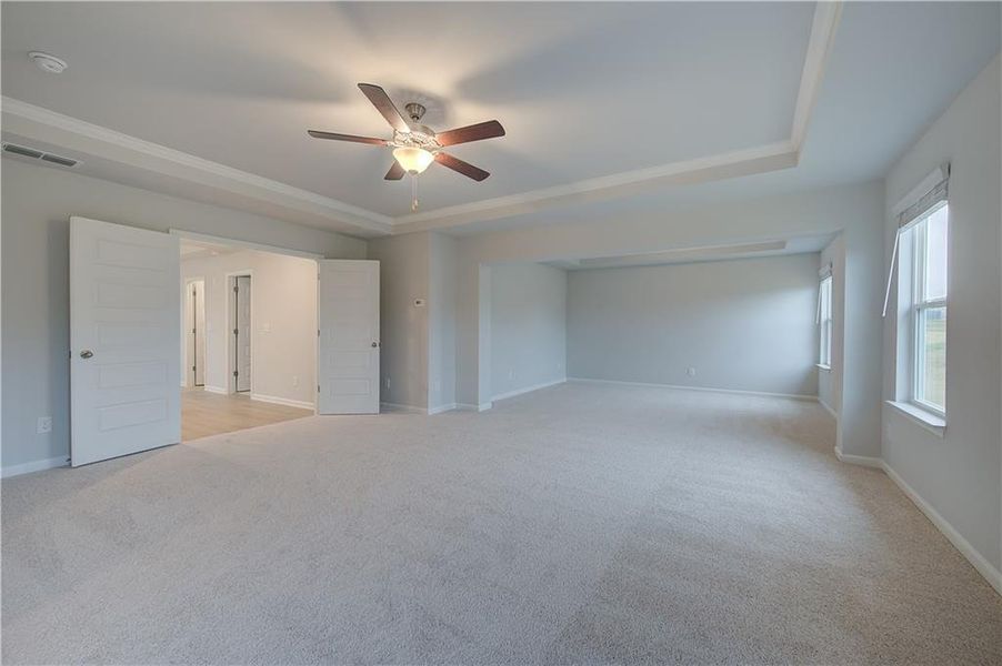 Spacious, unfurnished interior of a new home in Grandview at Millers Mill, Stockbridge (Image 29). Spacious, unfurnished interior of a new home in Grandview at Millers Mill, Stockbridge (Image 29).