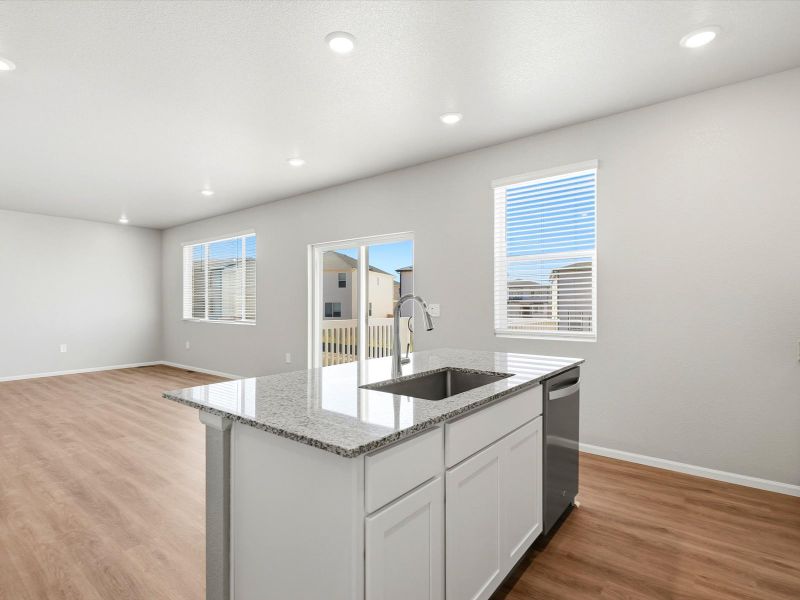 Furnished interior view inside a new home in Lorson Ranch : The Springs Collection, Colorado Springs (Image 6). Furnished interior view inside a new home in Lorson Ranch : The Springs Collection, Colorado Springs (Image 6).