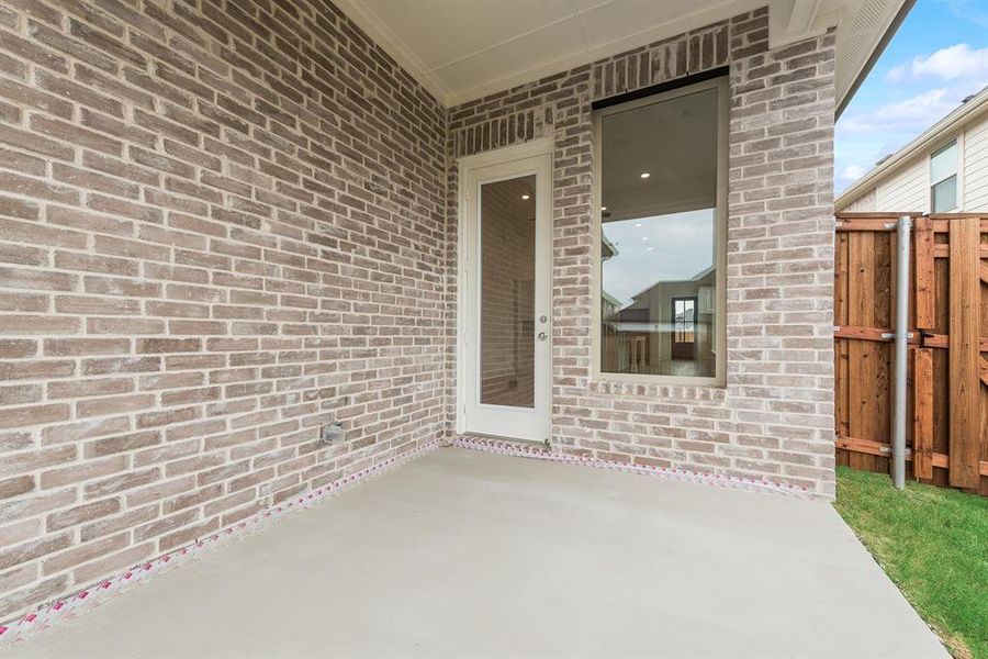 Exterior details and patio area of a home in Edgewater, Royse City (Image 4). Exterior details and patio area of a home in Edgewater, Royse City (Image 4).