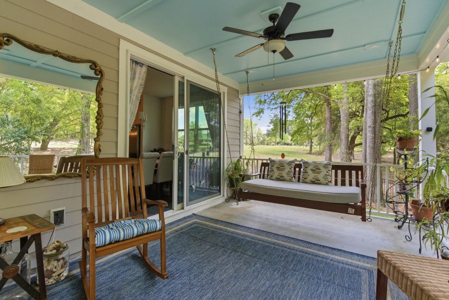 Exterior details and patio area of a home in , Santee (Image 32).