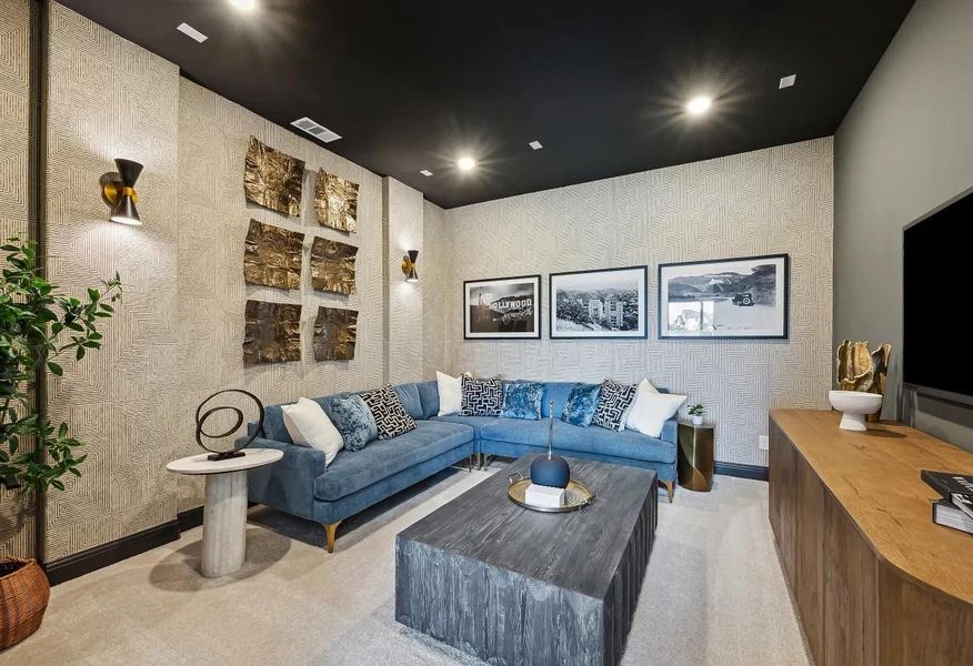 Furnished interior view inside a new home in WILDTREE 60', Montgomery (Image 10).