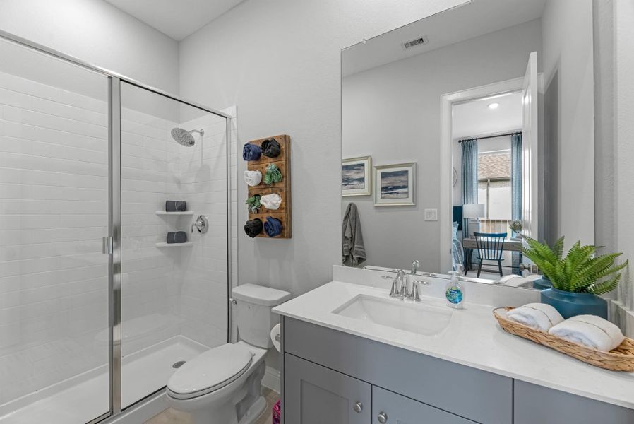 Furnished interior view inside a new home in , League City (Image 24).