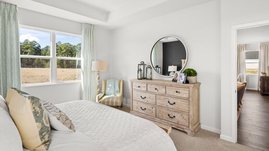Representative furnished interior of a home built from the Belfort by D.R. Horton in The Abbey at Trolley Run Station, Aiken (Image 17). Representative furnished interior of a home built from the Belfort by D.R. Horton in The Abbey at Trolley Run Station, Aiken (Image 17).