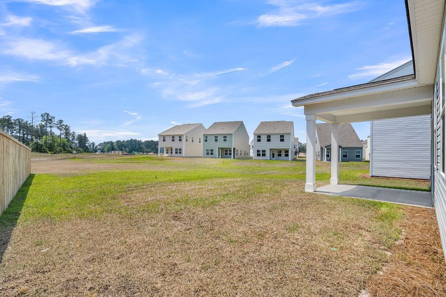 Exterior details and patio area of a home in Wildcat Chase, Summerville (Image 25).