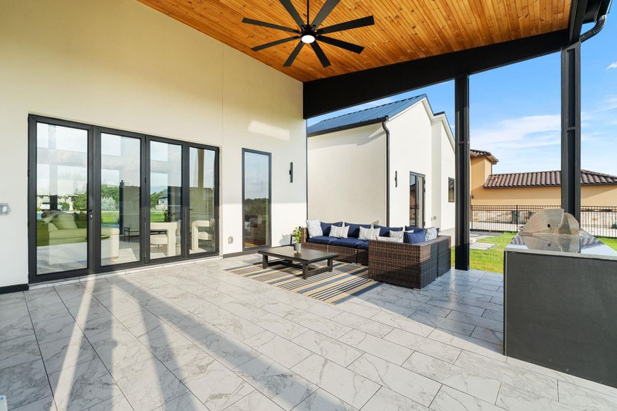 Exterior details and patio area of a home in , Dripping Springs (Image 3). Exterior details and patio area of a home in , Dripping Springs (Image 3).