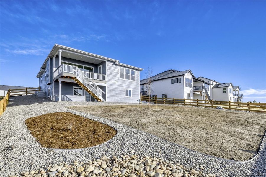 Exterior details and patio area of a home in Timber Ridge, Colorado Springs (Image 15).