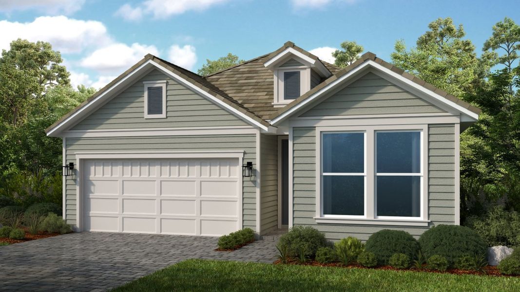 Representative exterior photo of a completed home built from the Rocca by Taylor Morrison in Esplanade at St. Marys, St. Marys, GA (Image 3).