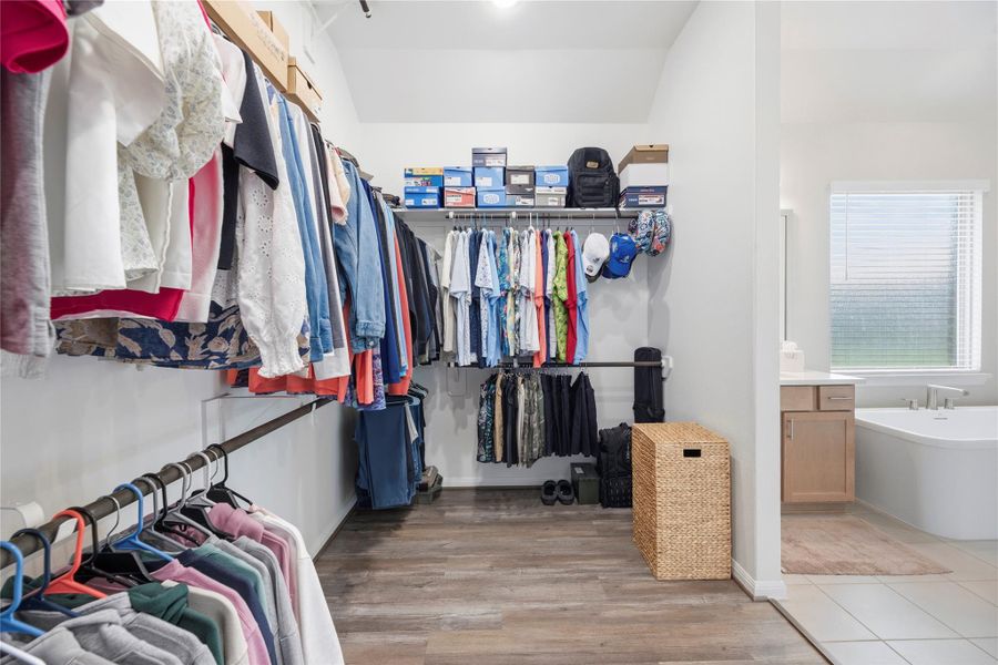 Primary walk-in closet