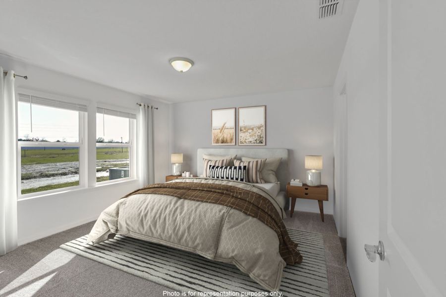 Furnished interior view inside a new home in Wells Landing, Jacksonville (Image 11). Furnished interior view inside a new home in Wells Landing, Jacksonville (Image 11).