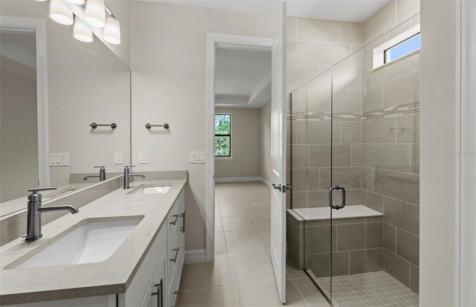 Furnished interior view inside a new home in Cedar Grove at The Woodlands, North Port (Image 8).