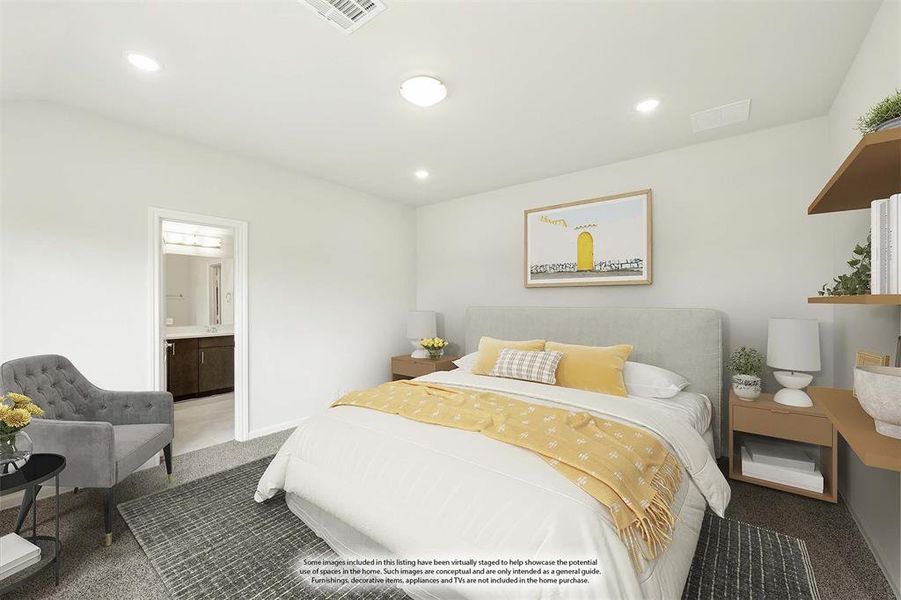 Furnished interior view inside a new home in Georgetown at Kings Fort, Kaufman (Image 9).