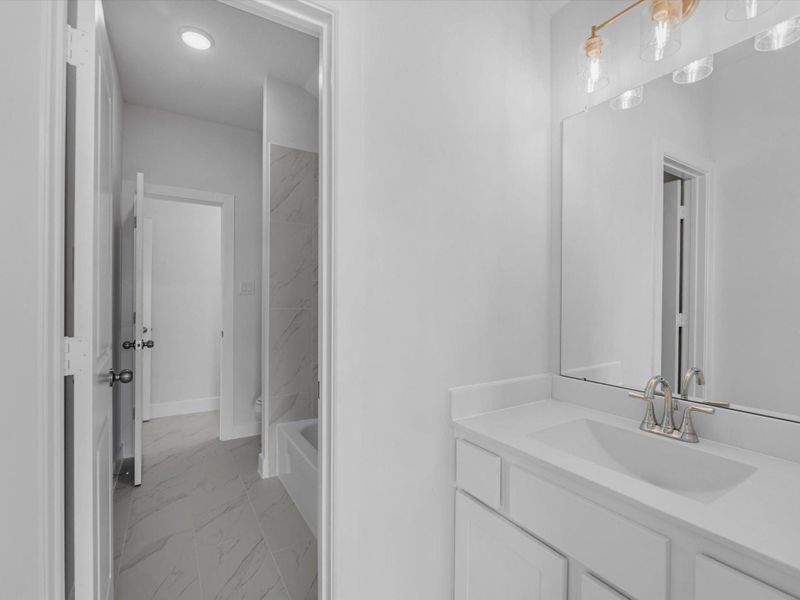 Furnished interior view inside a new home in Bridgeland, Cypress (Image 5). Furnished interior view inside a new home in Bridgeland, Cypress (Image 5).
