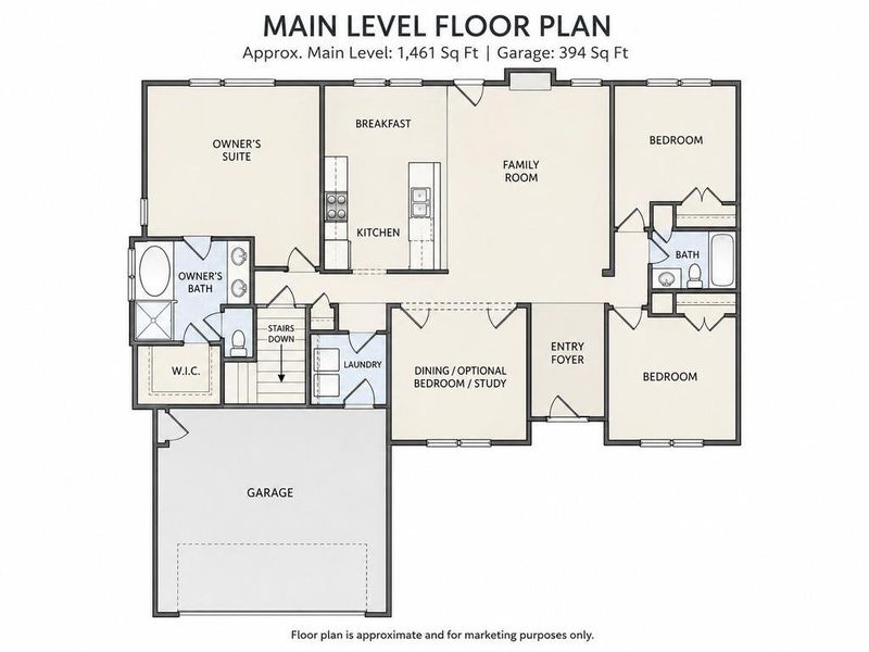 2D floor plan layout of this home in , Atlanta, GA (Image 7). 2D floor plan layout of this home in , Atlanta, GA (Image 7).