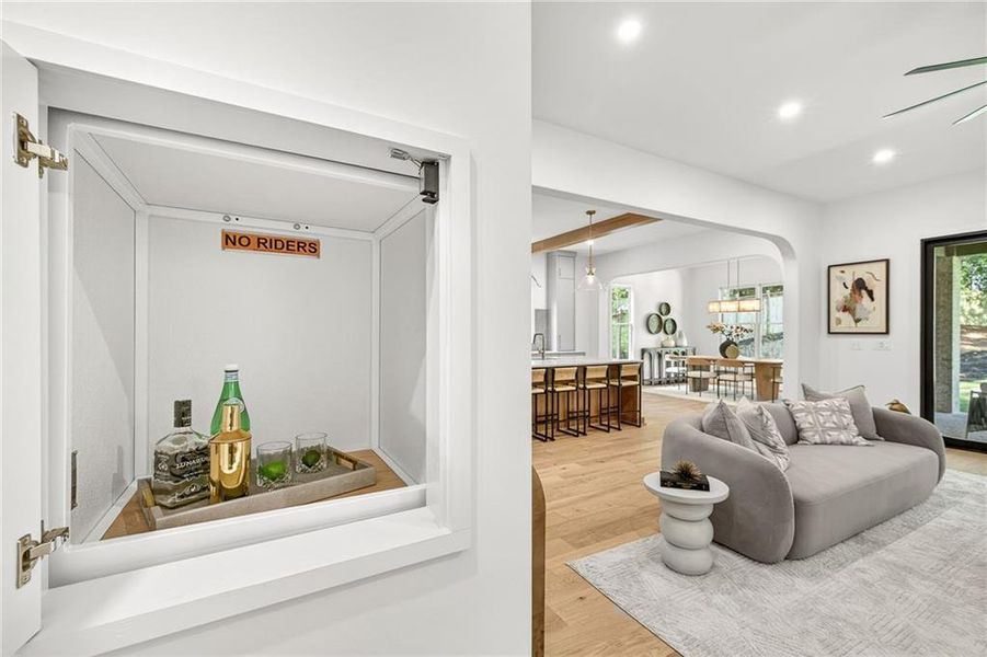 Furnished interior view inside a new home in , Atlanta (Image 36).