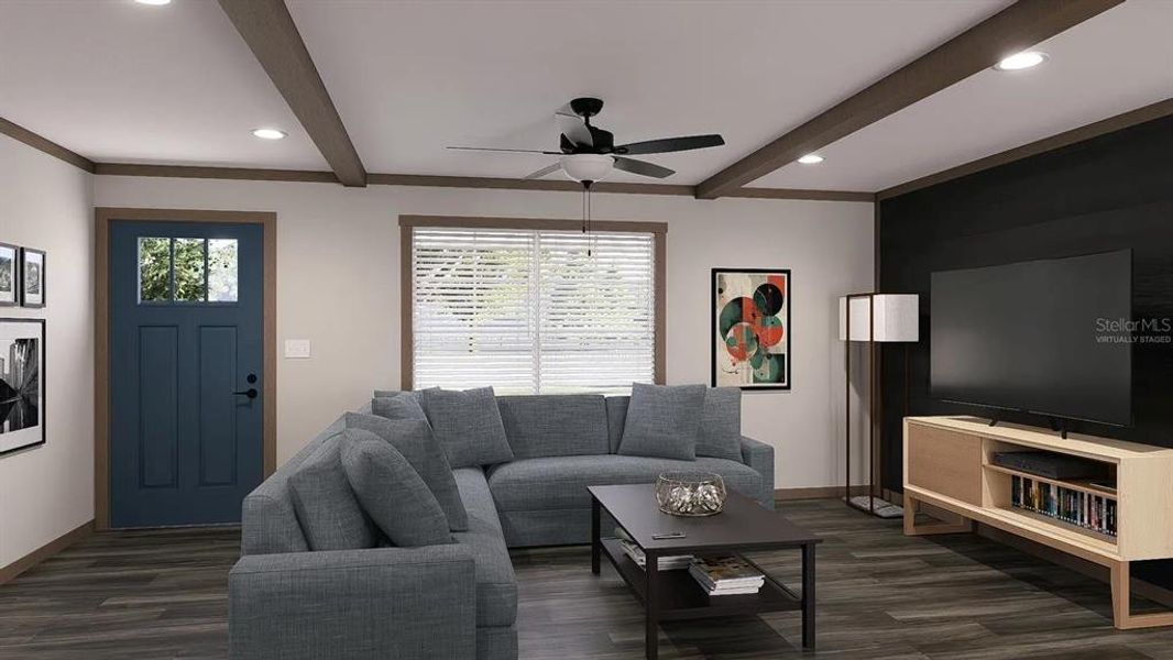 Furnished interior view inside a new home in , Land O' Lakes (Image 4).