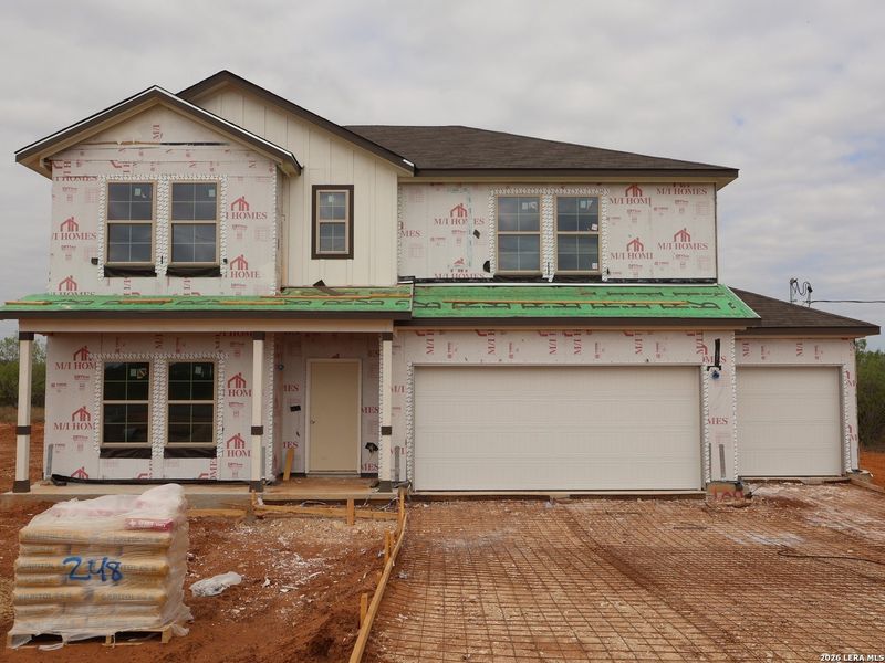 In-progress construction of a new home in Chaparral Ranch, Floresville, TX (Image 12). In-progress construction of a new home in Chaparral Ranch, Floresville, TX (Image 12).