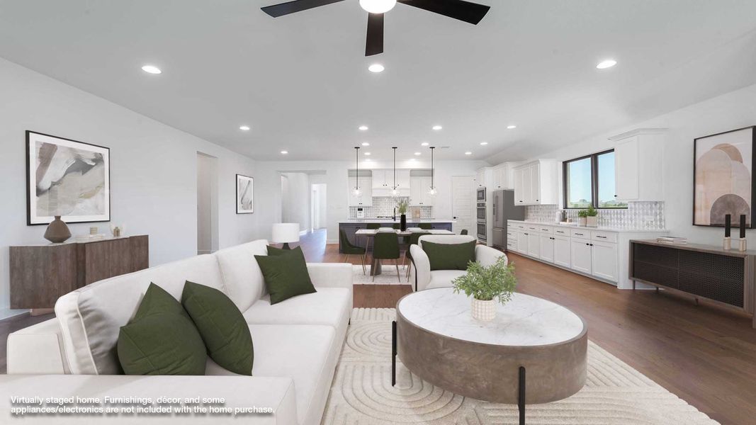 Representative furnished interior of a home built from the 3545W by Perry Homes in Sonoma Verde, Rockwall (Image 4).