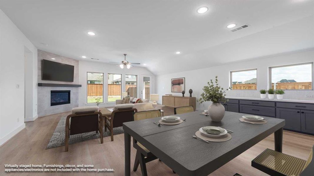 Furnished interior view inside a new home in Mosaic 50', Celina (Image 6). Furnished interior view inside a new home in Mosaic 50', Celina (Image 6).