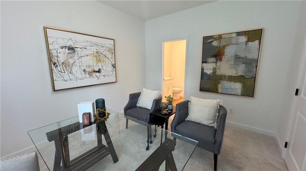 Furnished interior view inside a new home in East Park Village, Kennesaw (Image 14). Furnished interior view inside a new home in East Park Village, Kennesaw (Image 14).