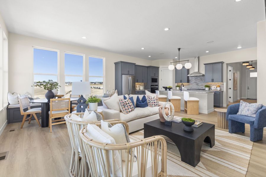 Plan C411 Open Concept Living Representative Photo