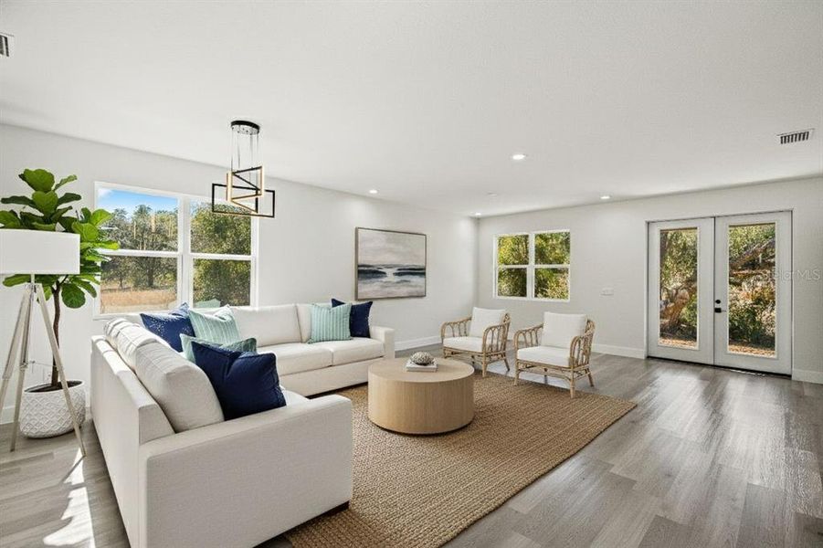 Furnished interior view inside a new home in , Dunnellon (Image 13).